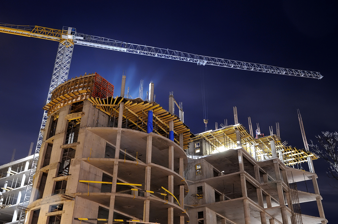 Towercrane, construction site